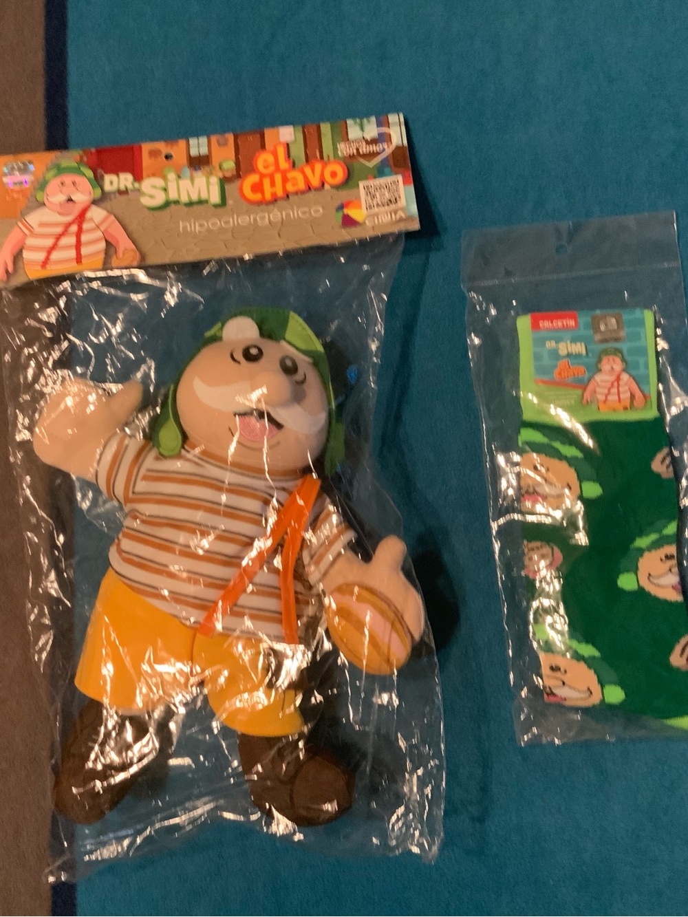 Dr. Simi El Chavo Plush Doll with El Chavo Socks Set, Mexican Culture